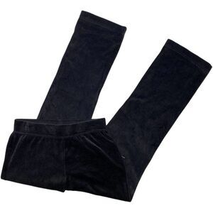 Karen Scott Petite Pants Women's SMALL Black‎ Velour Comfort-Waist Soft Relaxed